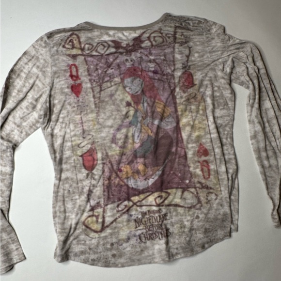 Nightmare Before Christmas Sally Queen of Hearts Graphic Tee Shirt Disney Top - Picture 2 of 14